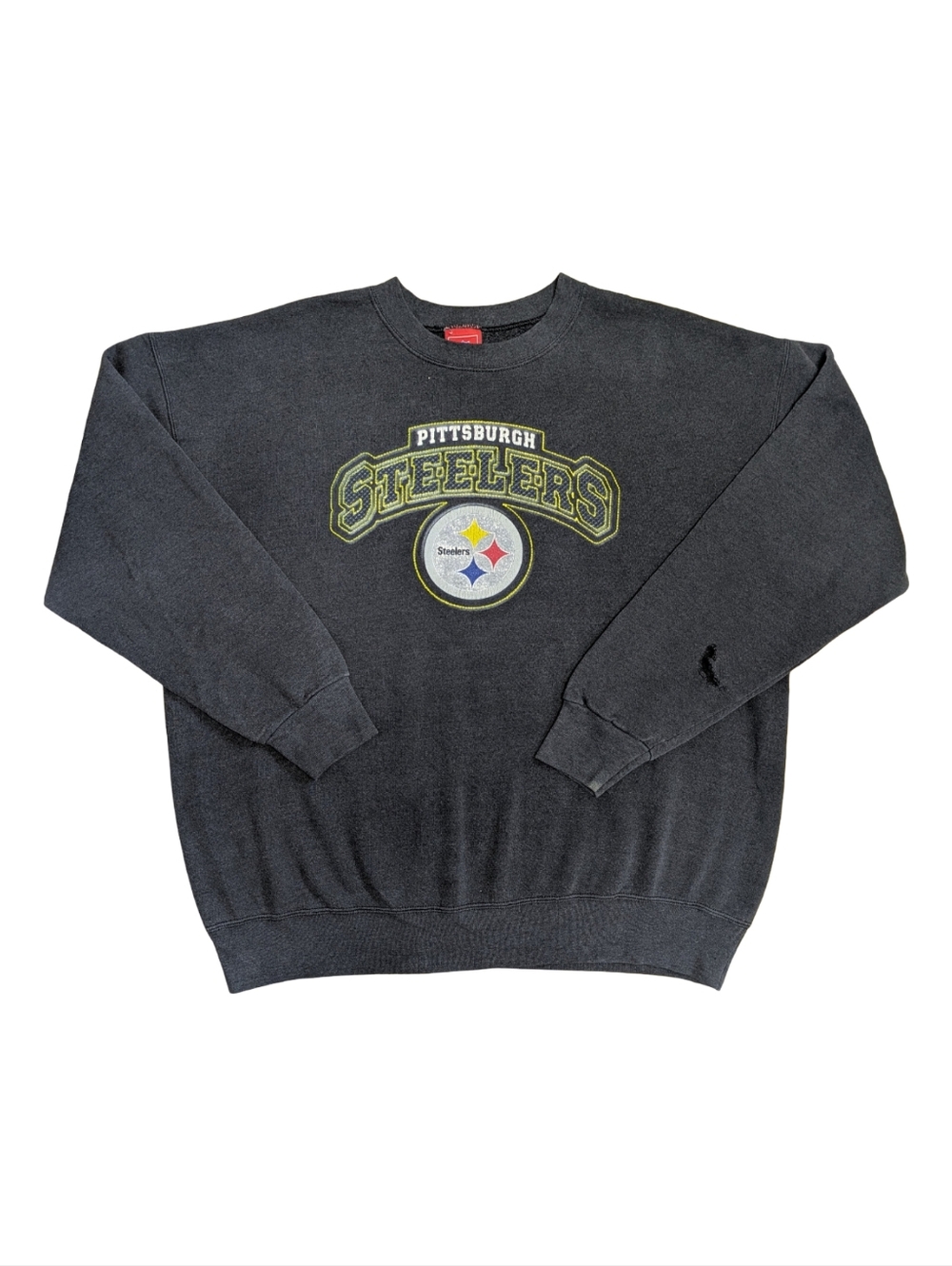 Pittsburgh Steelers 90s/00s Black Crewneck Sweatshirt Men's XL
